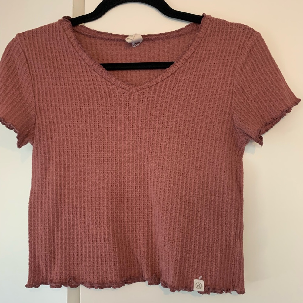 T&B Mauve Crop Top
